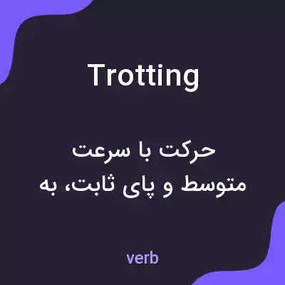 معنی trotting به فارسی معنی trotting به فارسی