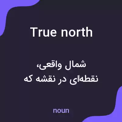 معنی true north به فارسی معنی true north به فارسی