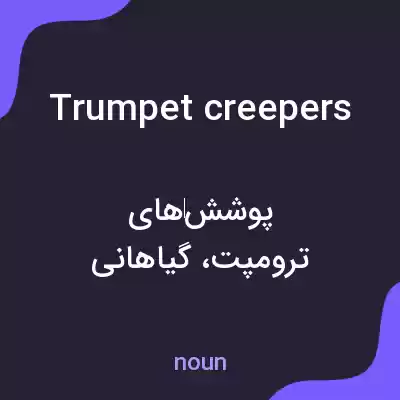 معنی trumpet creepers به فارسی معنی trumpet creepers به فارسی