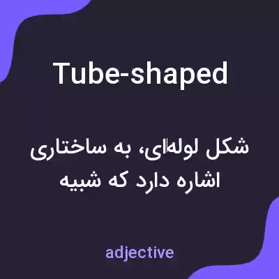 معنی tube-shaped به فارسی معنی tube-shaped به فارسی