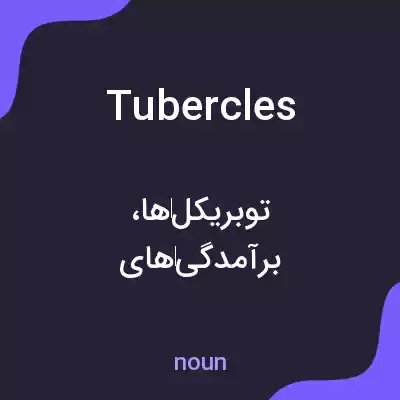 معنی tubercles به فارسی معنی tubercles به فارسی