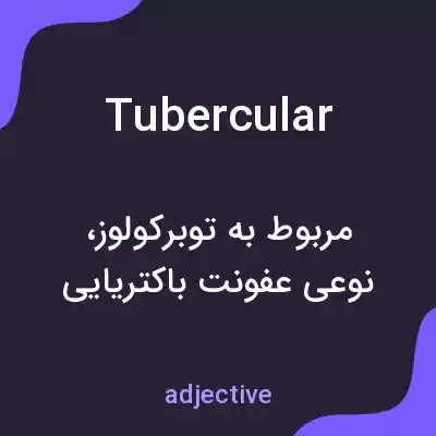 معنی tubercular به فارسی معنی tubercular به فارسی