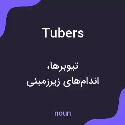 معنی tubers به فارسی معنی tubers به فارسی