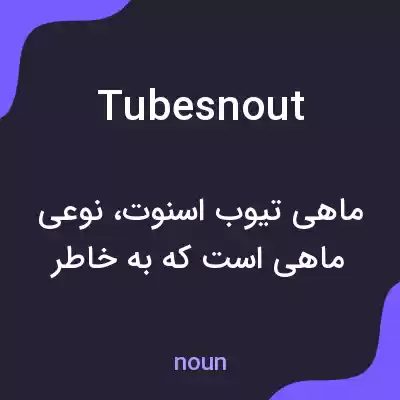 معنی tubesnout به فارسی معنی tubesnout به فارسی