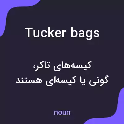 معنی tucker bags به فارسی معنی tucker bags به فارسی