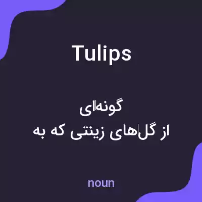 معنی tulips به فارسی معنی tulips به فارسی