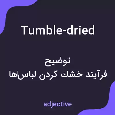معنی tumble-dried به فارسی معنی tumble-dried به فارسی