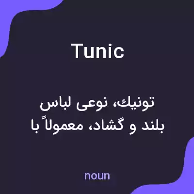 معنی tunic به فارسی معنی tunic به فارسی