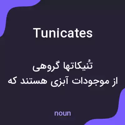 معنی tunicates به فارسی معنی tunicates به فارسی