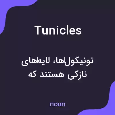 معنی tunicles به فارسی معنی tunicles به فارسی