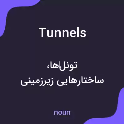 معنی tunnels به فارسی معنی tunnels به فارسی