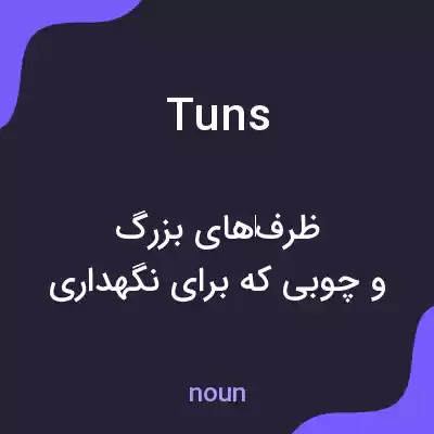 معنی tuns به فارسی معنی tuns به فارسی
