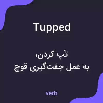 معنی tupped به فارسی معنی tupped به فارسی