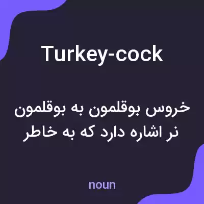 معنی turkey-cock به فارسی معنی turkey-cock به فارسی