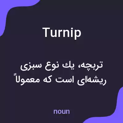 معنی turnip به فارسی معنی turnip به فارسی