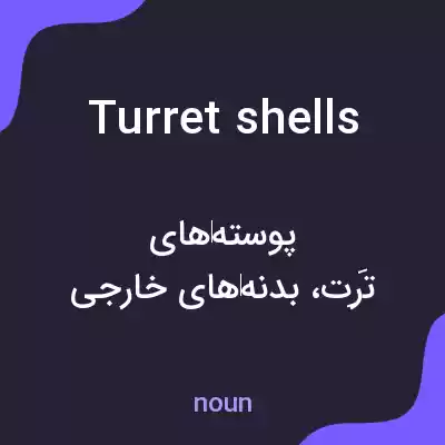 معنی turret shells به فارسی معنی turret shells به فارسی