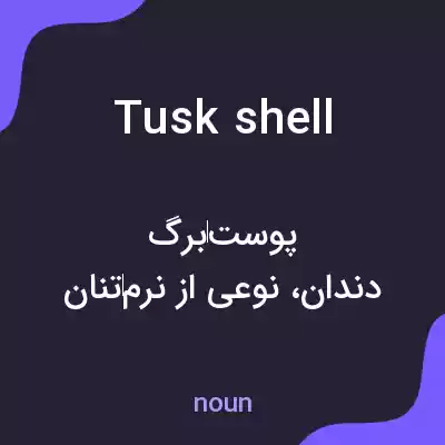 معنی tusk shell به فارسی معنی tusk shell به فارسی