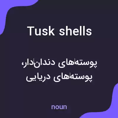 معنی tusk shells به فارسی معنی tusk shells به فارسی