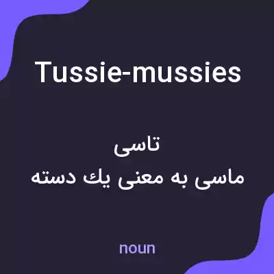 معنی tussie-mussies به فارسی معنی tussie-mussies به فارسی