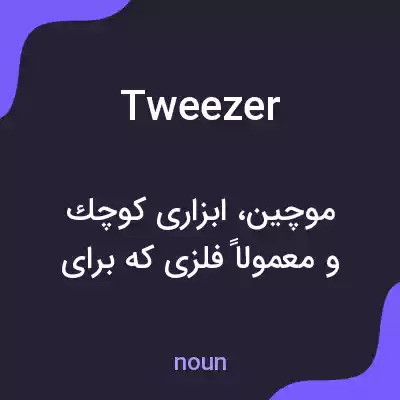 معنی tweezer به فارسی معنی tweezer به فارسی