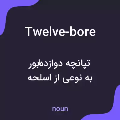 معنی twelve-bore به فارسی معنی twelve-bore به فارسی