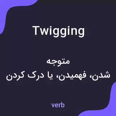 معنی twigging به فارسی معنی twigging به فارسی