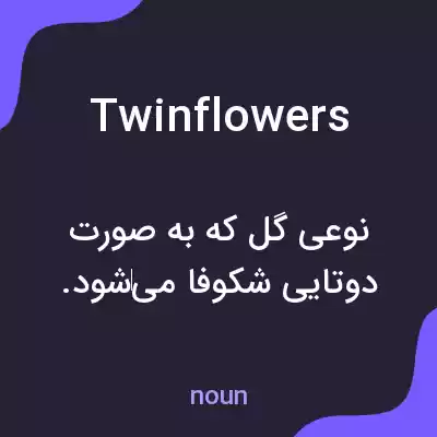 معنی twinflowers به فارسی معنی twinflowers به فارسی