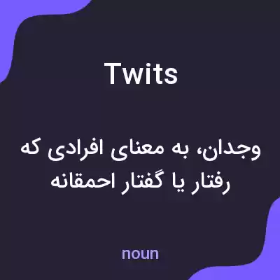 معنی twits به فارسی معنی twits به فارسی