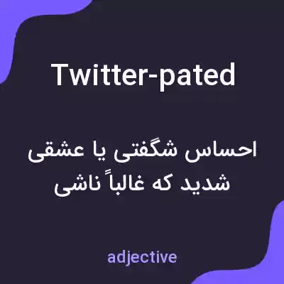 معنی twitter-pated به فارسی معنی twitter-pated به فارسی
