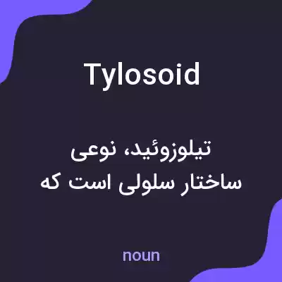 معنی tylosoid به فارسی معنی tylosoid به فارسی