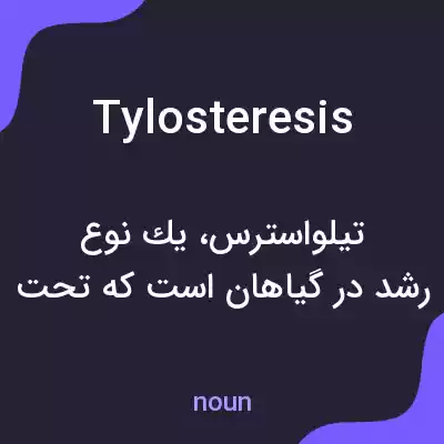 معنی tylosteresis به فارسی معنی tylosteresis به فارسی