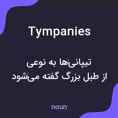 معنی tympanies به فارسی معنی tympanies به فارسی
