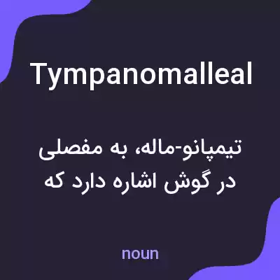 معنی tympanomalleal به فارسی معنی tympanomalleal به فارسی