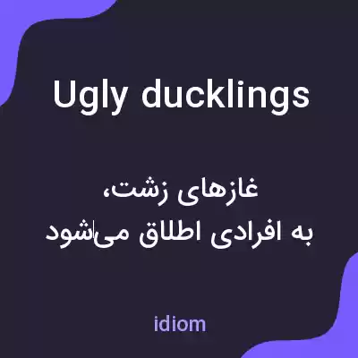 معنی ugly ducklings به فارسی معنی ugly ducklings به فارسی
