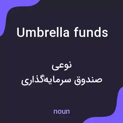 معنی umbrella funds به فارسی معنی umbrella funds به فارسی