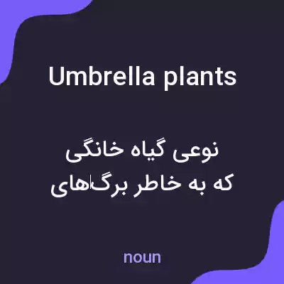 معنی umbrella plants به فارسی معنی umbrella plants به فارسی