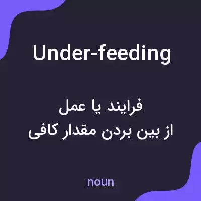 معنی under-feeding به فارسی معنی under-feeding به فارسی