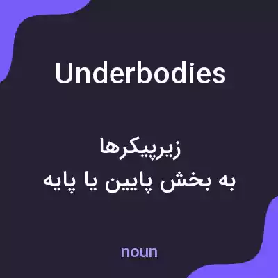 معنی underbodies به فارسی معنی underbodies به فارسی