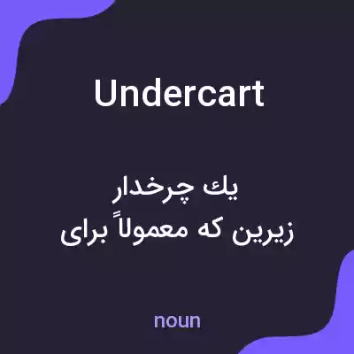 معنی undercart به فارسی معنی undercart به فارسی