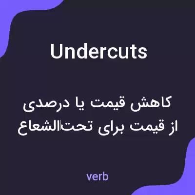 معنی undercuts به فارسی