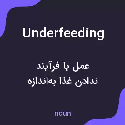 معنی underfeeding به فارسی معنی underfeeding به فارسی