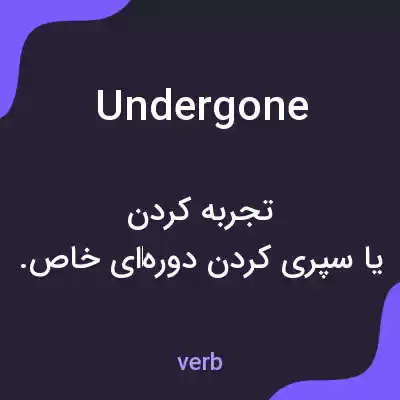 معنی undergone به فارسی معنی undergone به فارسی