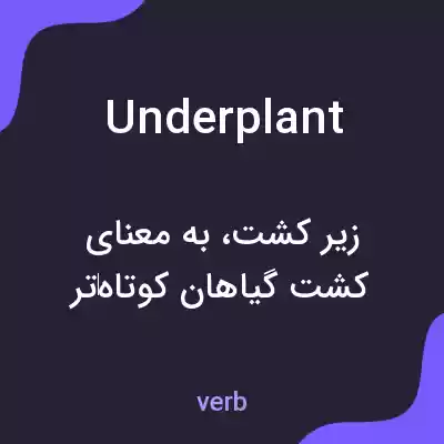 معنی underplant به فارسی معنی underplant به فارسی