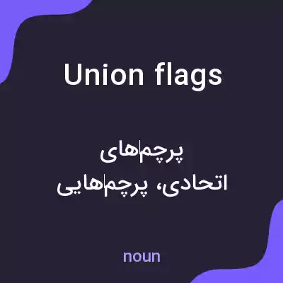 معنی union flags به فارسی