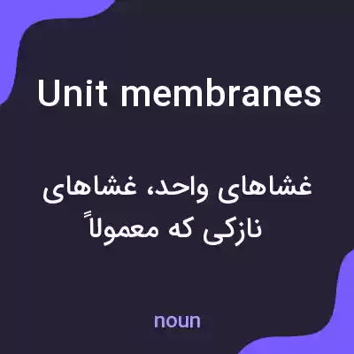 معنی unit membranes به فارسی معنی unit membranes به فارسی