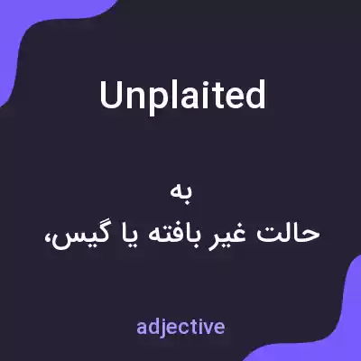 معنی unplaited به فارسی معنی unplaited به فارسی