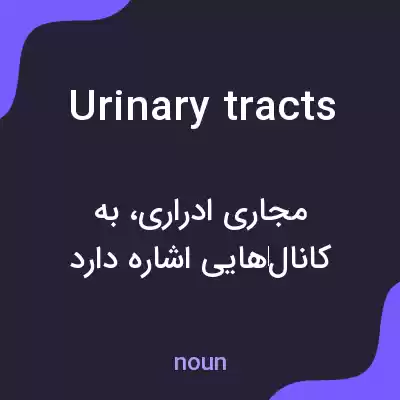 معنی urinary tracts به فارسی معنی urinary tracts به فارسی