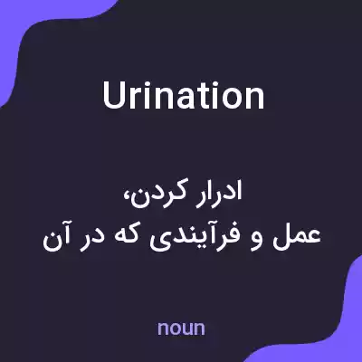 معنی urination به فارسی معنی urination به فارسی