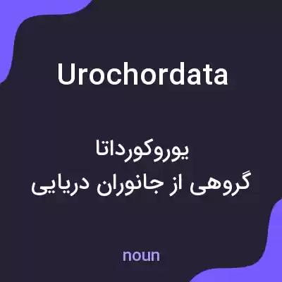 معنی urochordata به فارسی معنی urochordata به فارسی