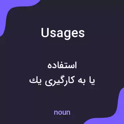 معنی usages به فارسی معنی usages به فارسی